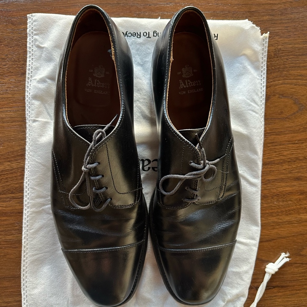 Men’s Alden of England black dress shoes